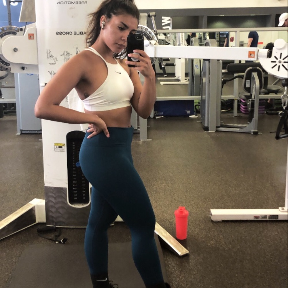 Nike one luxe leggings (teal)